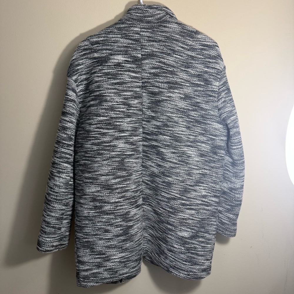 Banana Republic Black and White Knit Cardigan Cotton Small - Picture 3 of 5